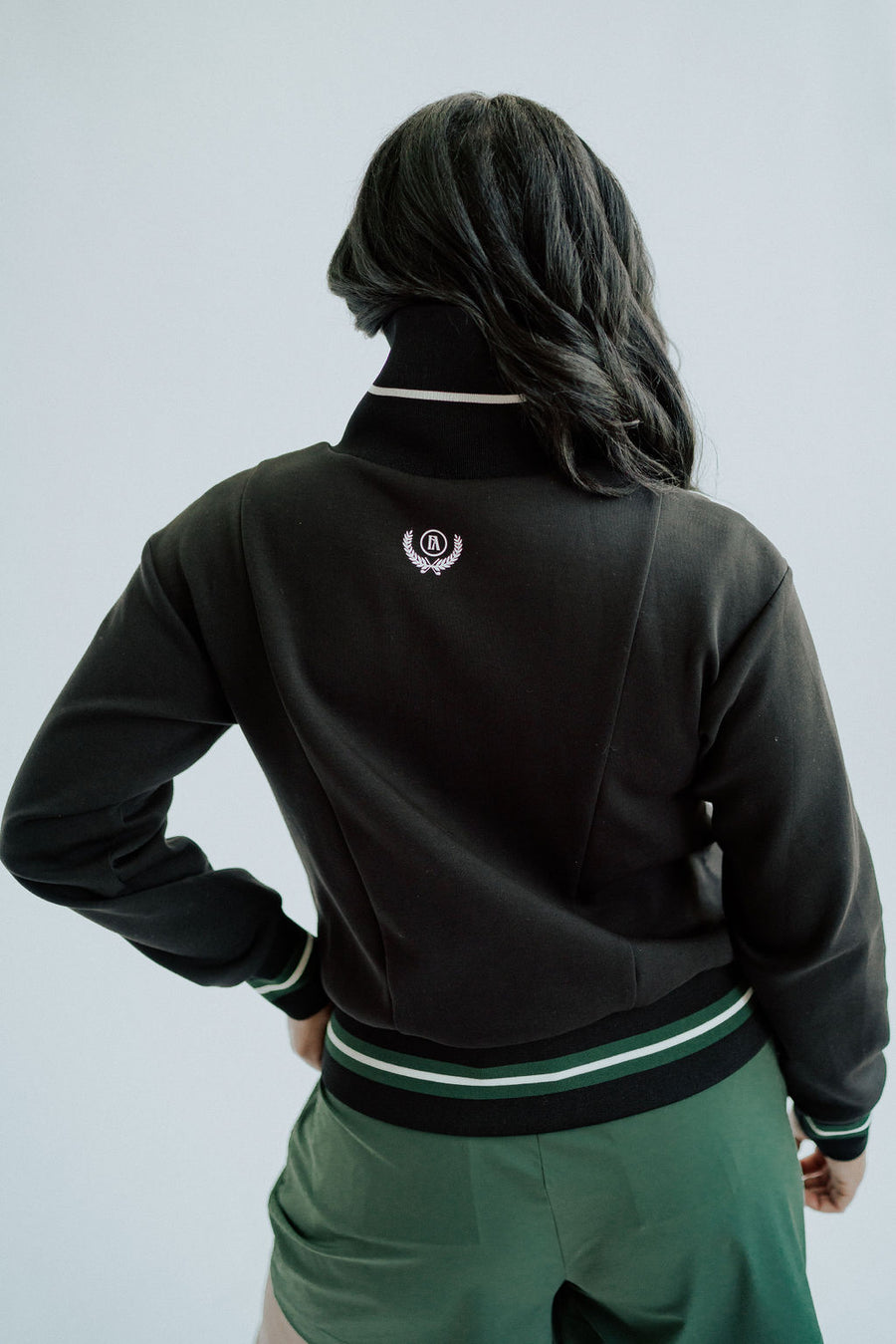 Monroe Half Zip Black