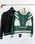 Monroe Half Zip Green