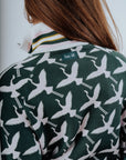 Flora Knit Jacket - Green Flamingo