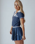 Retro Angie Polo - Indigo