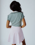 Club Angie Polo - Green/White Stripes
