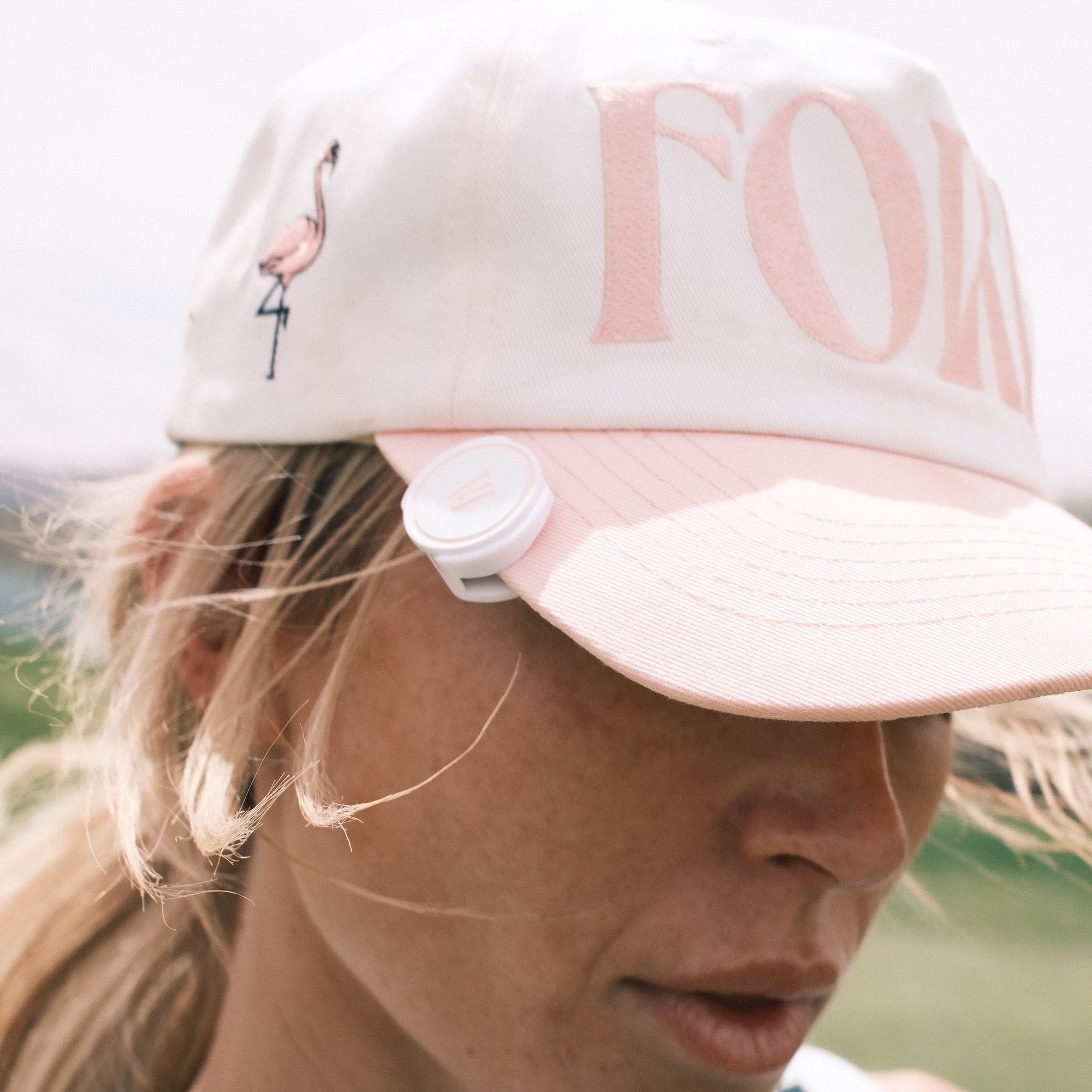 Fore All X Snaps Hat Clip - Pink/White