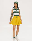 Moore Polo - Green/White Stripes