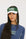 A model wearing a green and white visor with the text 'FORE' across the front.