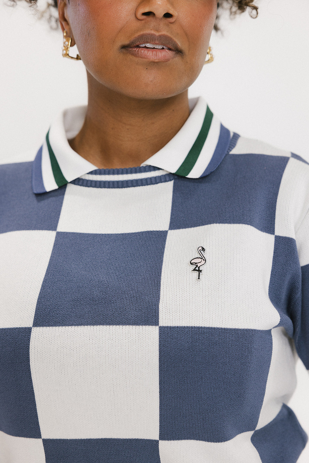 Dorothy Sweater - Indigo/White – foreall.com