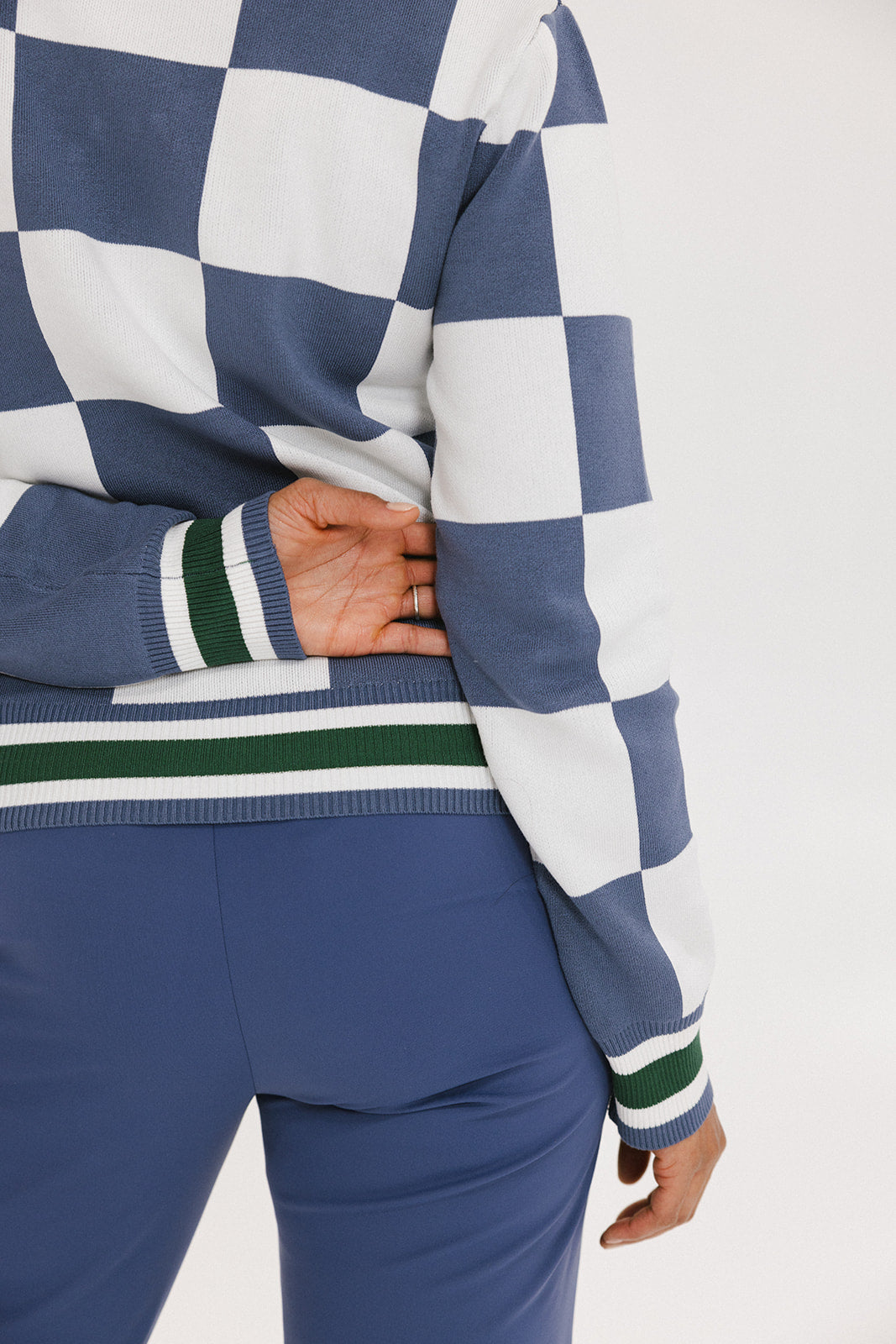 Dorothy Sweater - Indigo/White – foreall.com