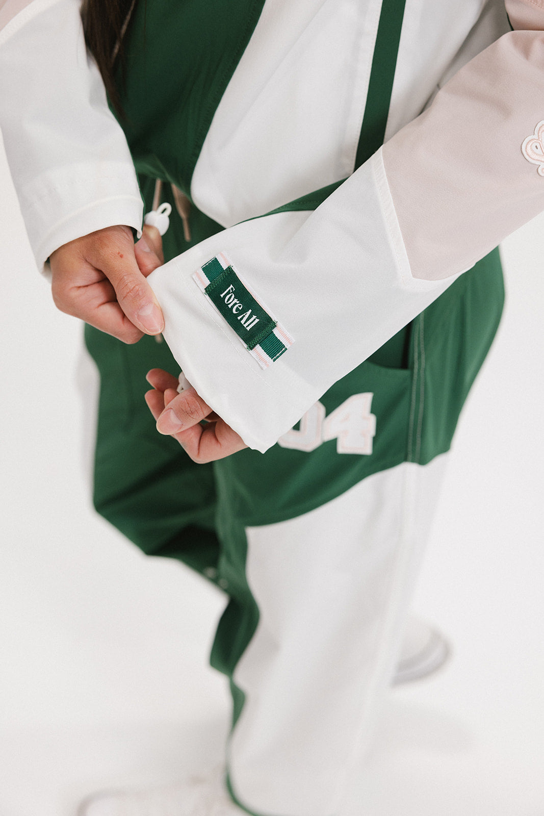 Caitlin Warm-Up Jacket - Green/Pink – foreall.com