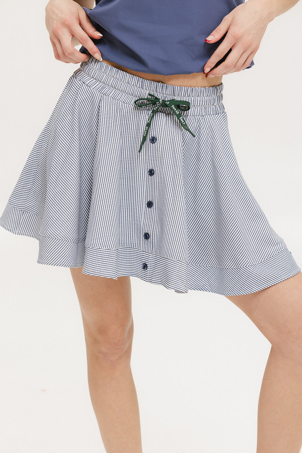 Patty Skirt - Green Stripe