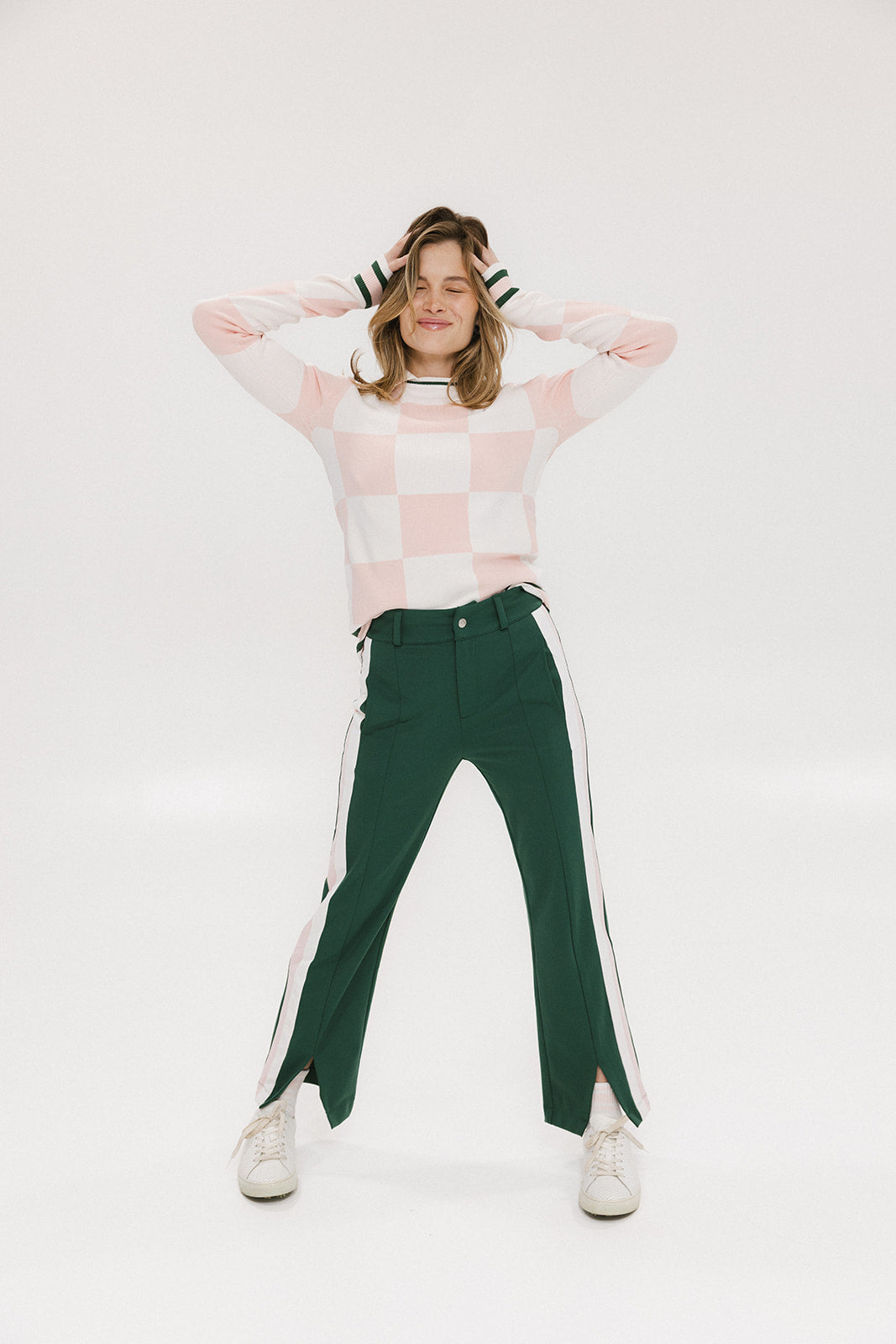 Simone Pant - Green – foreall.com