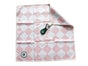 Magnet Golf Towel - Pink/White Checkered
