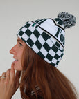 Toques Beanie - Green/White Checkered