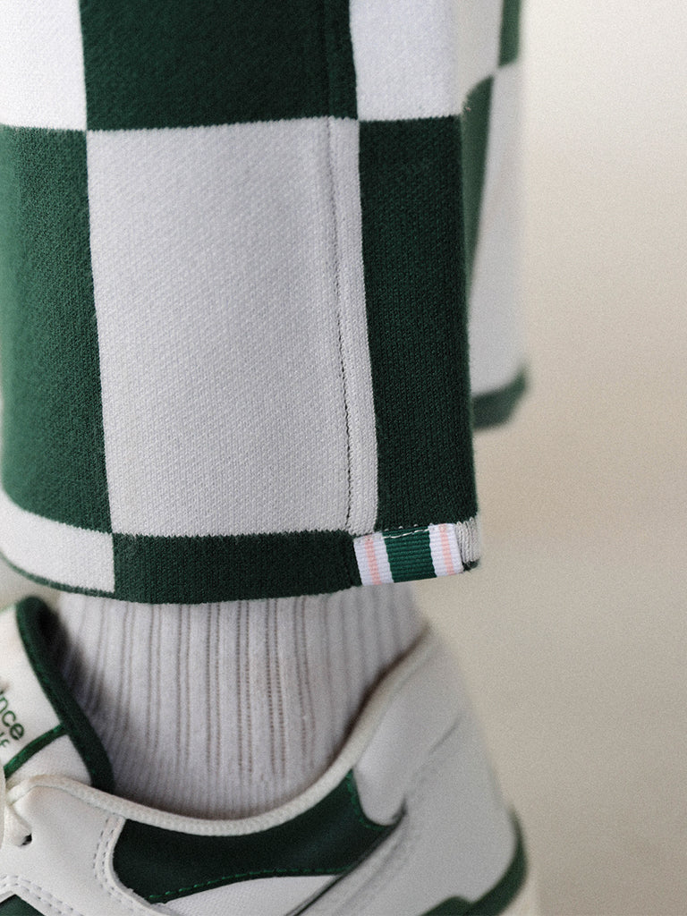Kennedy Pant - Green/White Checkered – foreall.com