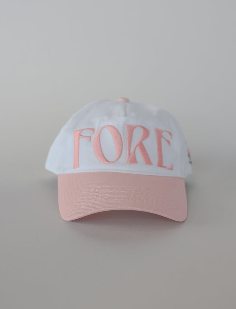 Fore Hat - White/Pink – foreall.com