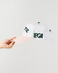 Golfie Hat - White/Pink