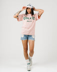 Golfie Hat - White/Pink