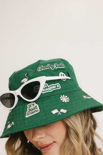 Austi Bucket Hat - White Icon