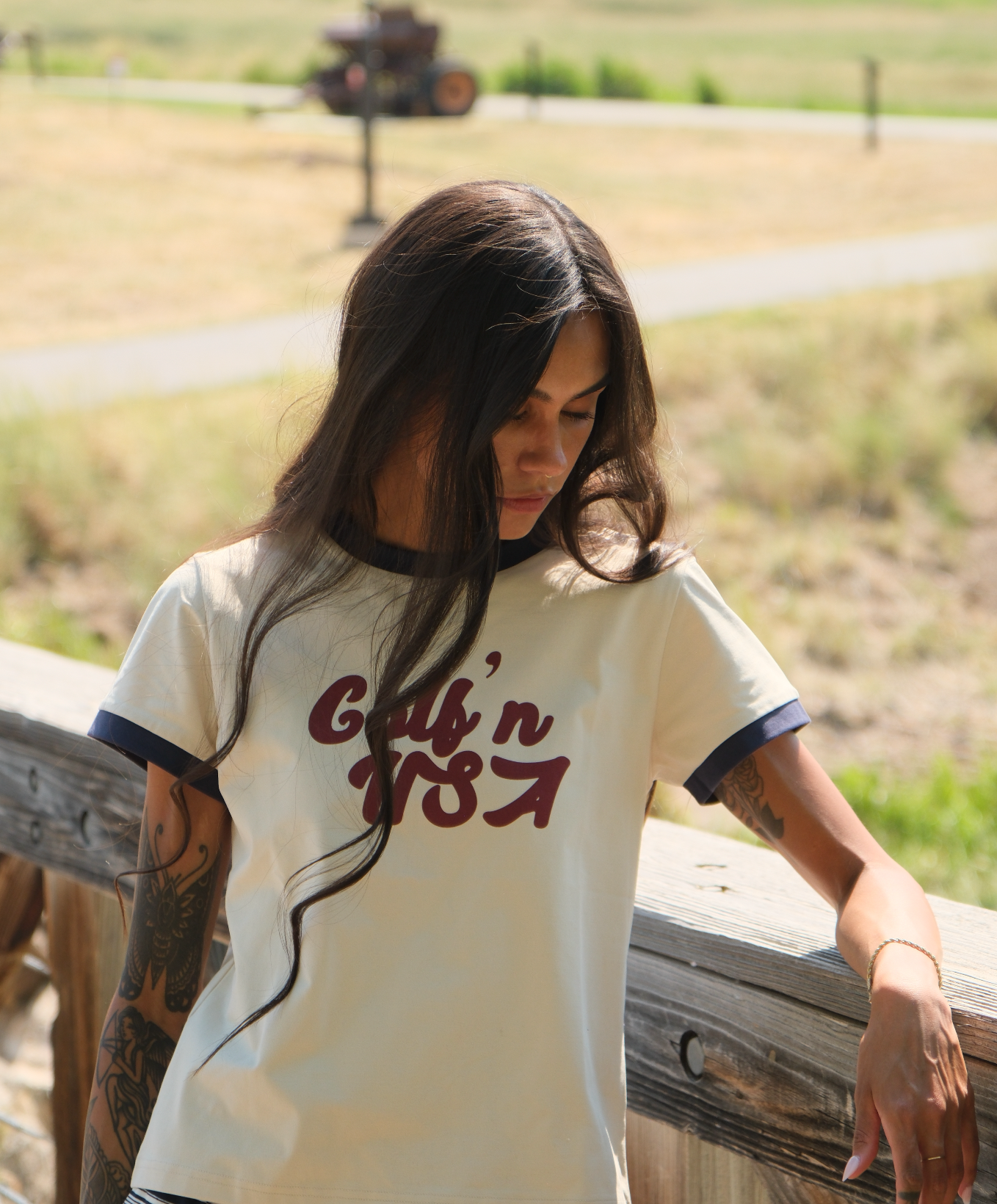 Golfn Ringer Tee - Heritage