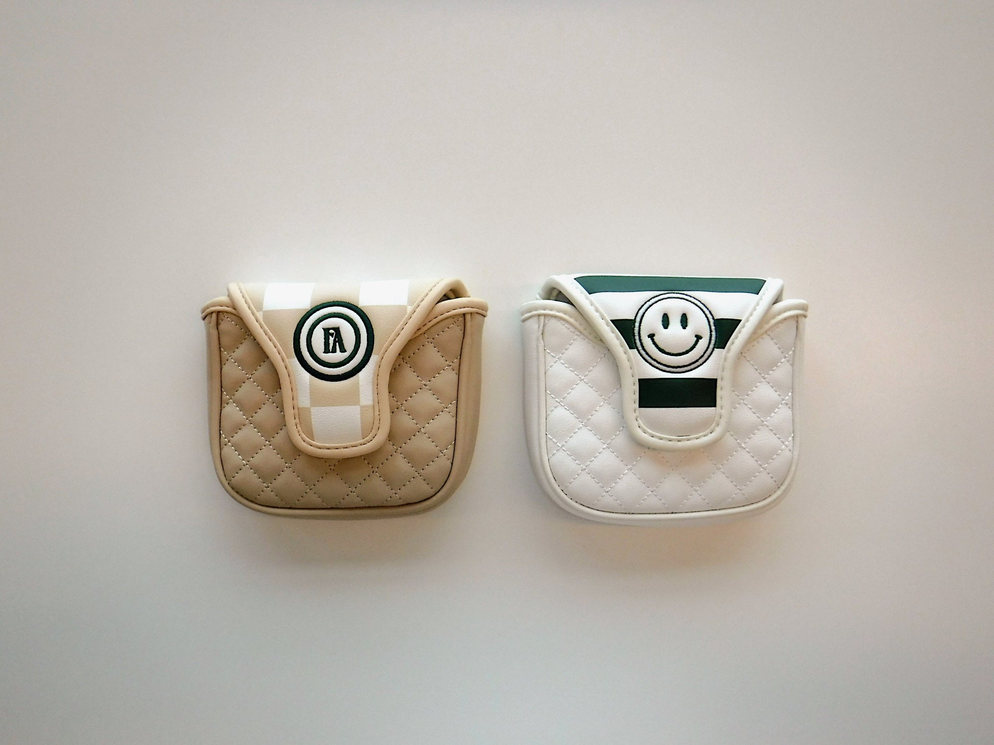Mandy Mallet Cover - Green/White Stripes