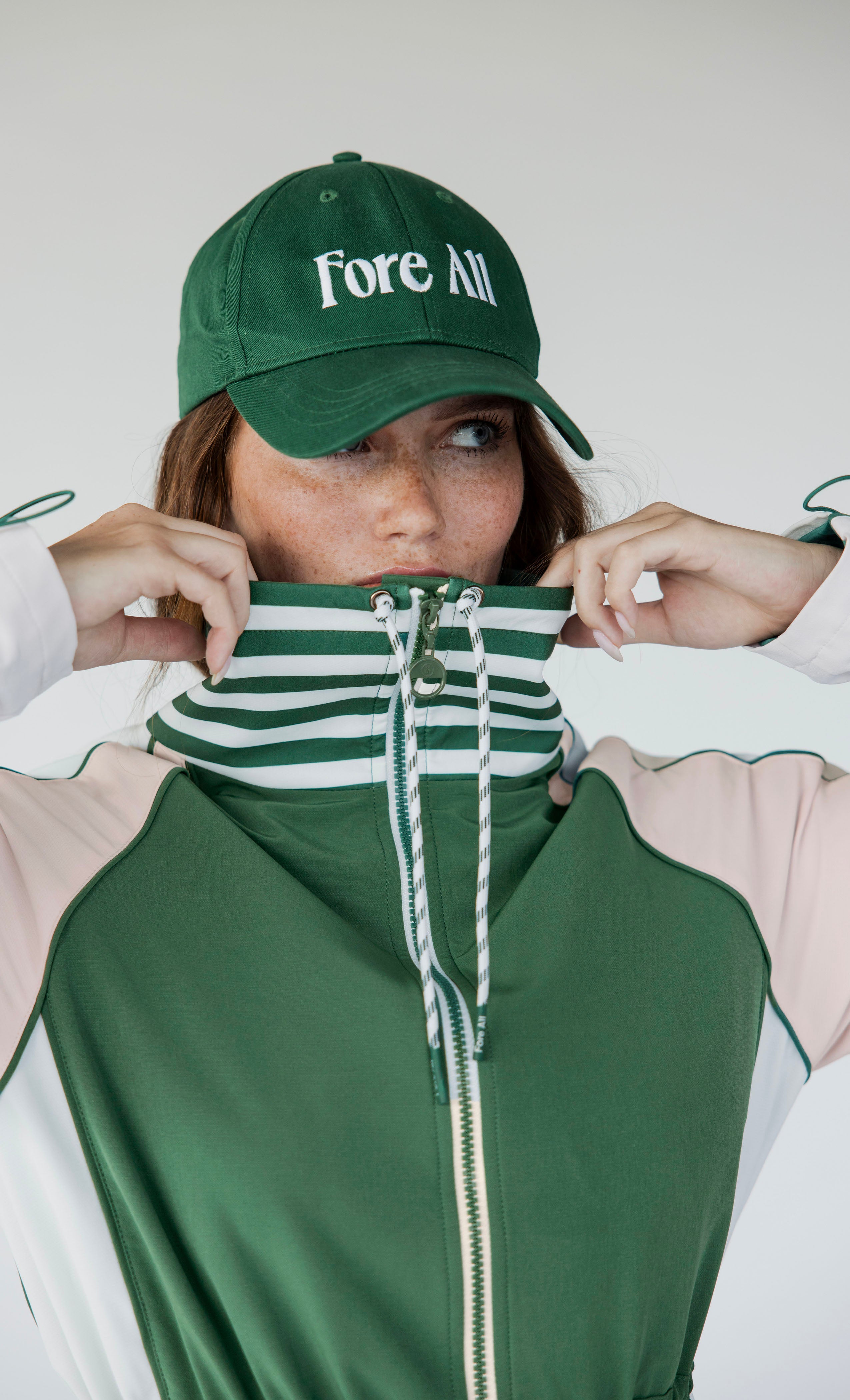 Elle Rain Jacket - Green – foreall.com