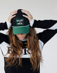 Get Off My Back Hat - White/Black