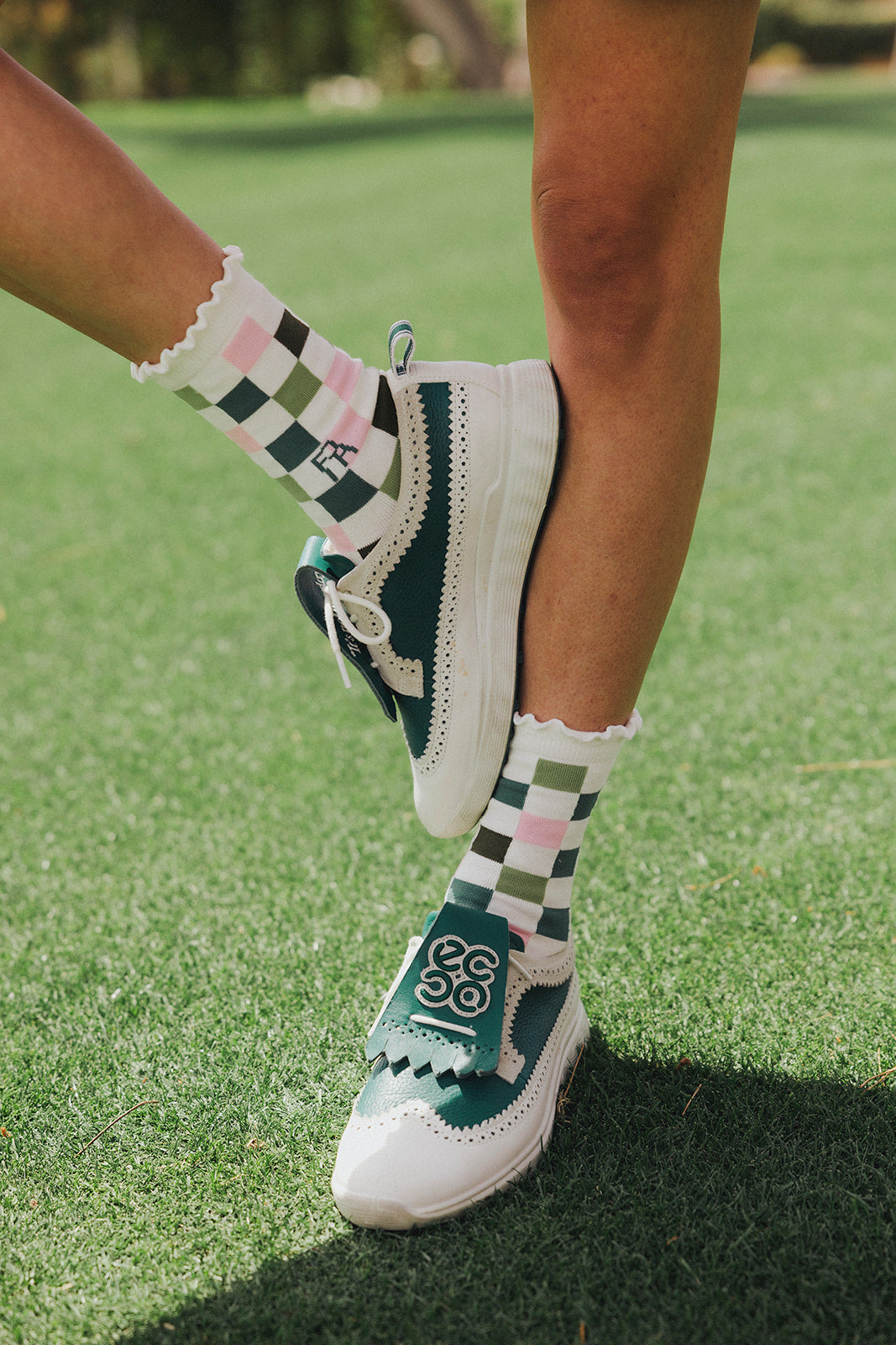 MAUDE RUFFLE SOCK - BARBIE CHECKERED — B1A4320_websize.jpg