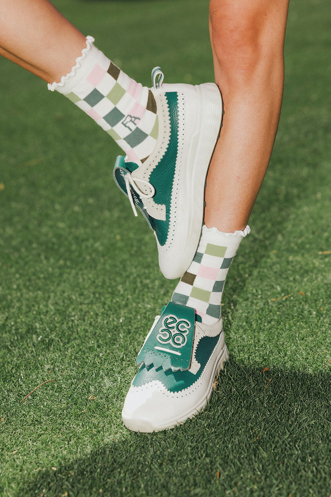 MAUDE RUFFLE SOCK - BARBIE CHECKERED — B1A4314_websize.jpg