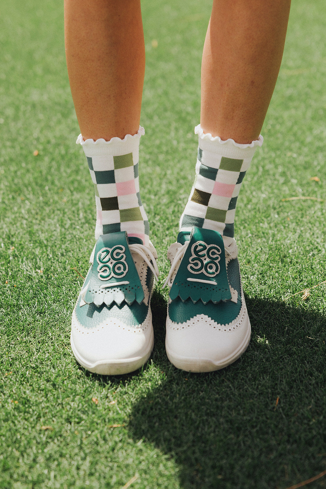 MAUDE RUFFLE SOCK - BARBIE CHECKERED — B1A4305_websize_09229544-f3c3-45e4-8dd3-391e691541f6.jpg