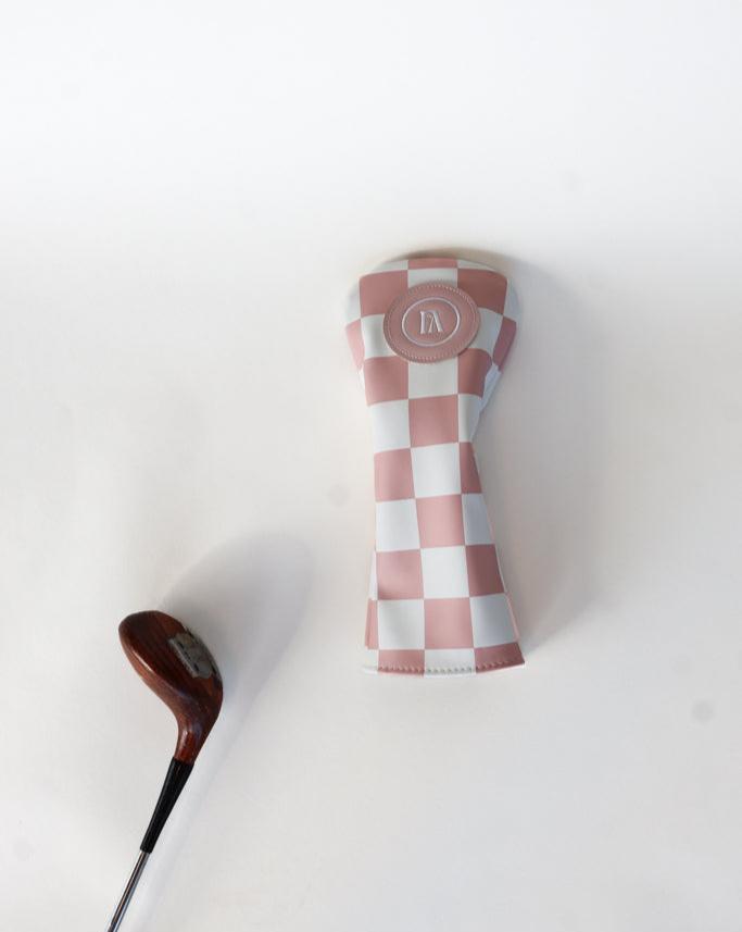 FAIRWAY HEADCOVER - PINK/WHITE CHECKERED — IMG_7086.jpg