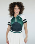 BETTY POLO - CHEVRON GREEN — Bgreenmain.jpg