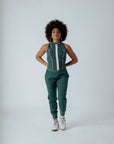 LOUISE FULL ZIP - GREEN/WHITE CHECKERED — DSC02088.jpg