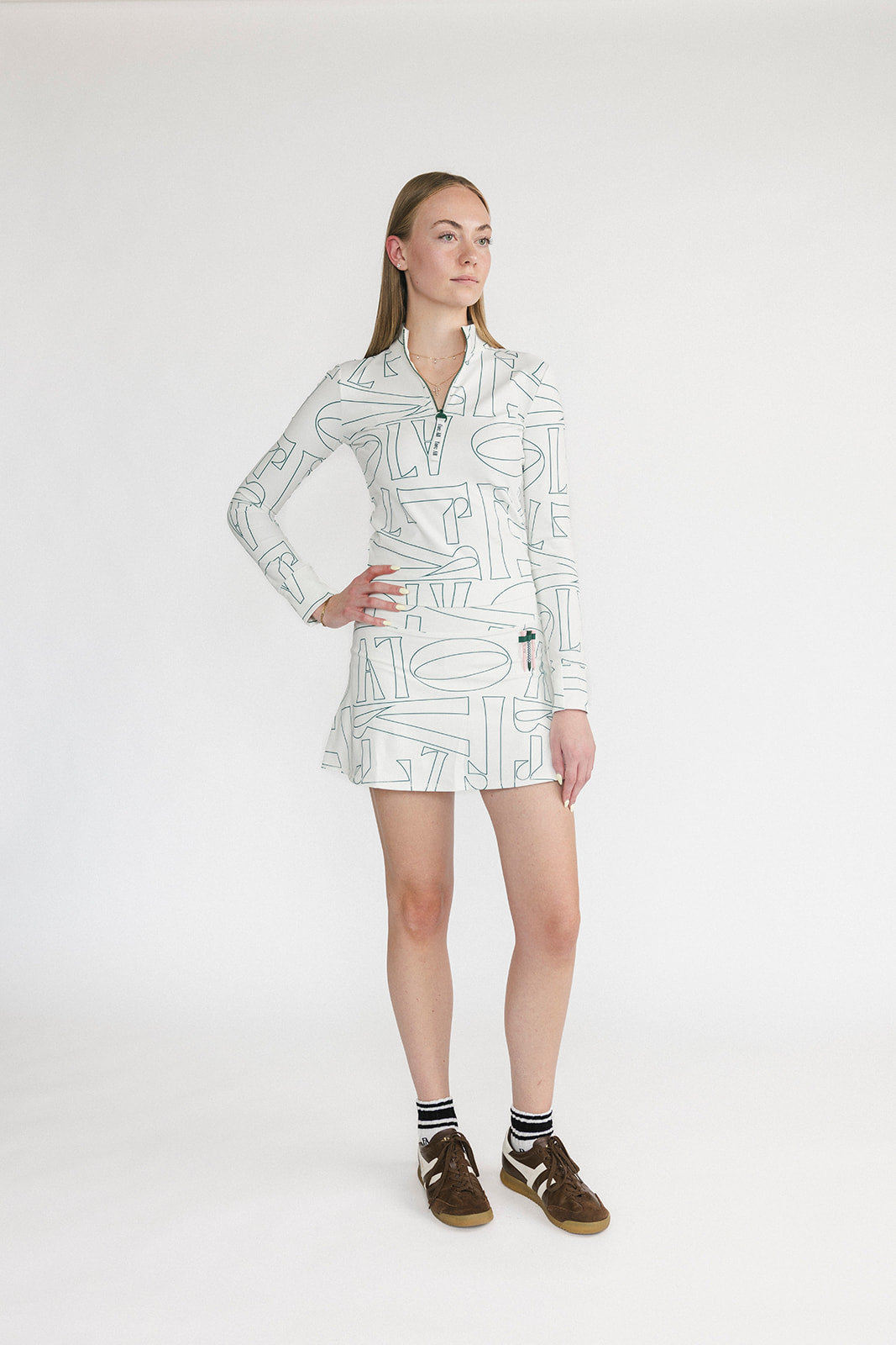 GEORGE SKIRT - GREEN SCATTERED — _B1A1711.jpg