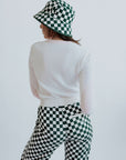 Austi Bucket Hat - Green Checkered