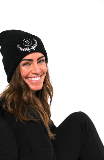 Black Fore All Crest Beanie